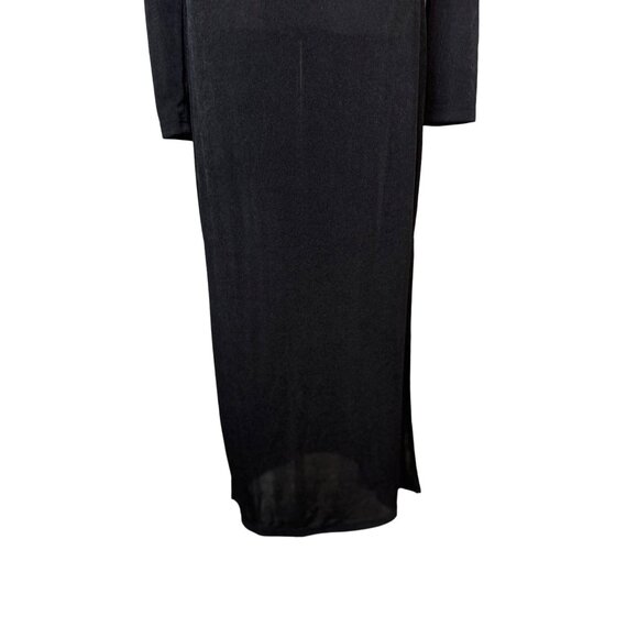 NWT Band Of The Free Large Long Black Maxi Cocktail Dress - Picture 15 of 16